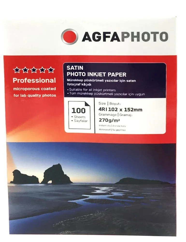 Agfa Photo 4R (10x15) 270gr Mat İnkjet Kağıt