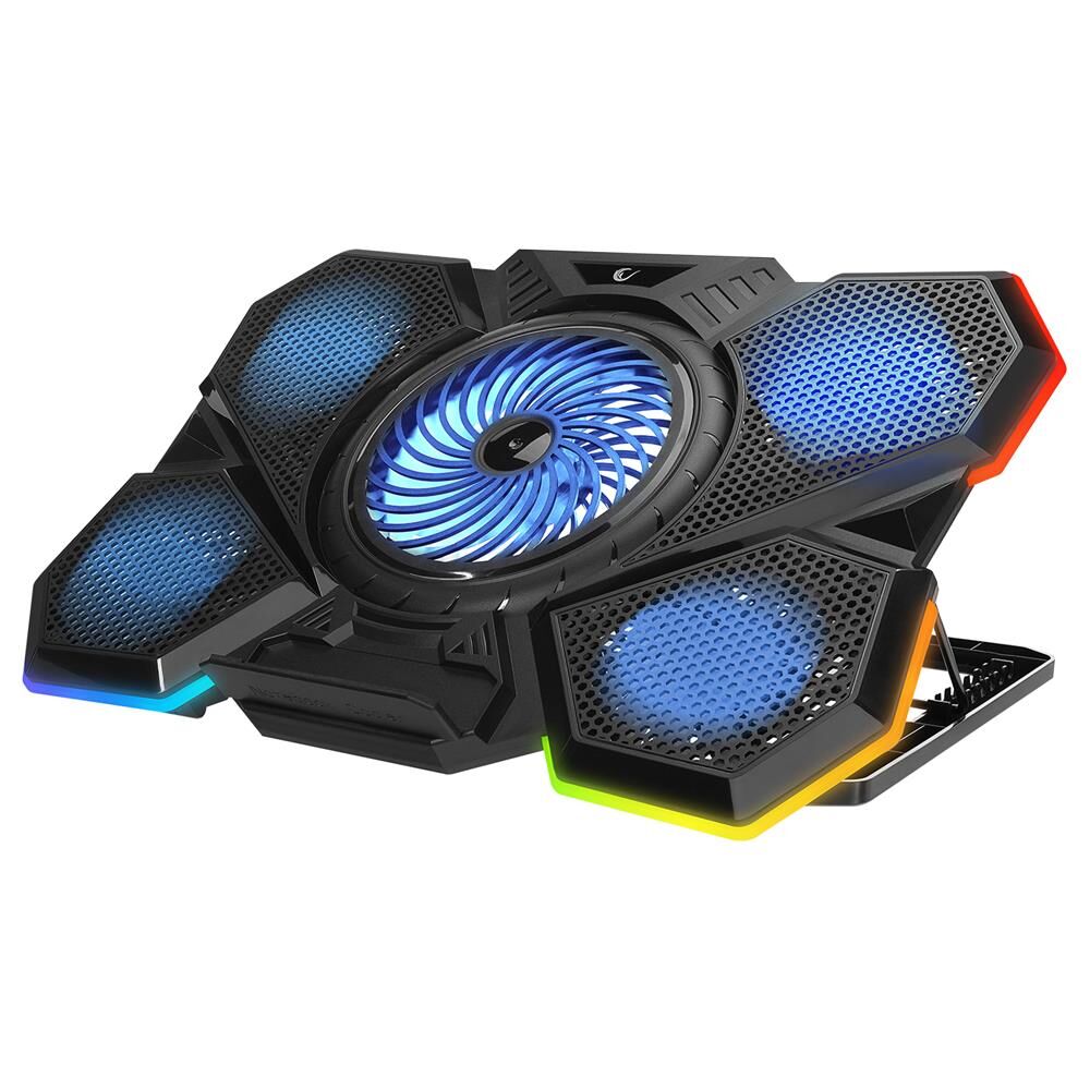 Rampage AD-RC13 BELLATRIX Siyah 5 Fan 2 USB RGB Işıklı 15''-17'' Notebook Soğutucu Stand