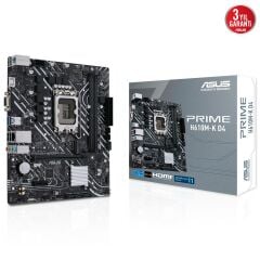 Asus Prime H610M-K D4 12.Nesil Intel H610 Soket 1700 DDR4 3200MHz mATX Anakart