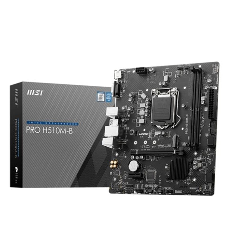 Msi Pro H510M-B 2933MHz DDR4 Soket 1200 M.2 HDMI VGA mATX 10.Nesil Anakart