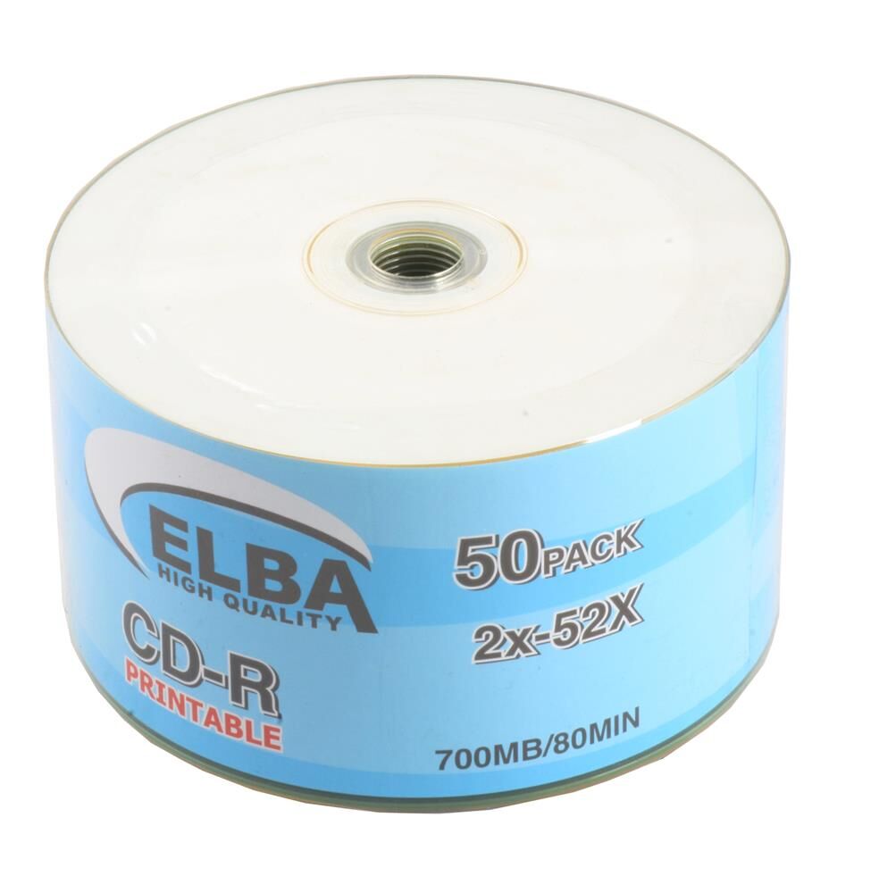 Elba CD-R 700MB/80MIN Printable 50li Shrink