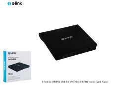 S-link SL-DRW06 USB 3.0 DVD-R/CD-R/RW/ Dvd-Rw Ultra Slim Harici Optik Yazıcı Siyah