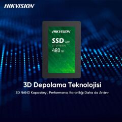 Hikvision 480Gb Ssd Disk Sata 3 Hs-Ssd-C100/480G 550Mb/470Mb Harddisk