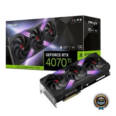 Pny RTX4070Ti XLR8 Gaming VERTO 12GB GDDR6X 192Bit VCG4070T12TFXXPB1 DX12 Gaming Ekran Kartı