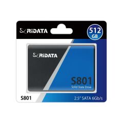 Ridata 512Gb Sata III (6Gb/s) S801 Read Up 520MB/s SSD Harddisk