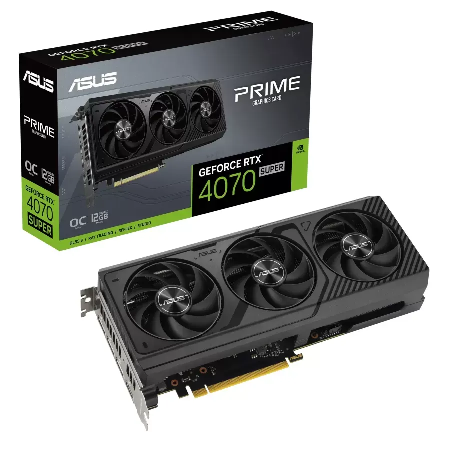 Asus Prime GeForce RTX4070 SUPER OC 12GB PRIME-RTX4070S-O12G GDDR6X 192Bit DX12 DLSS 3 Ekran Kartı