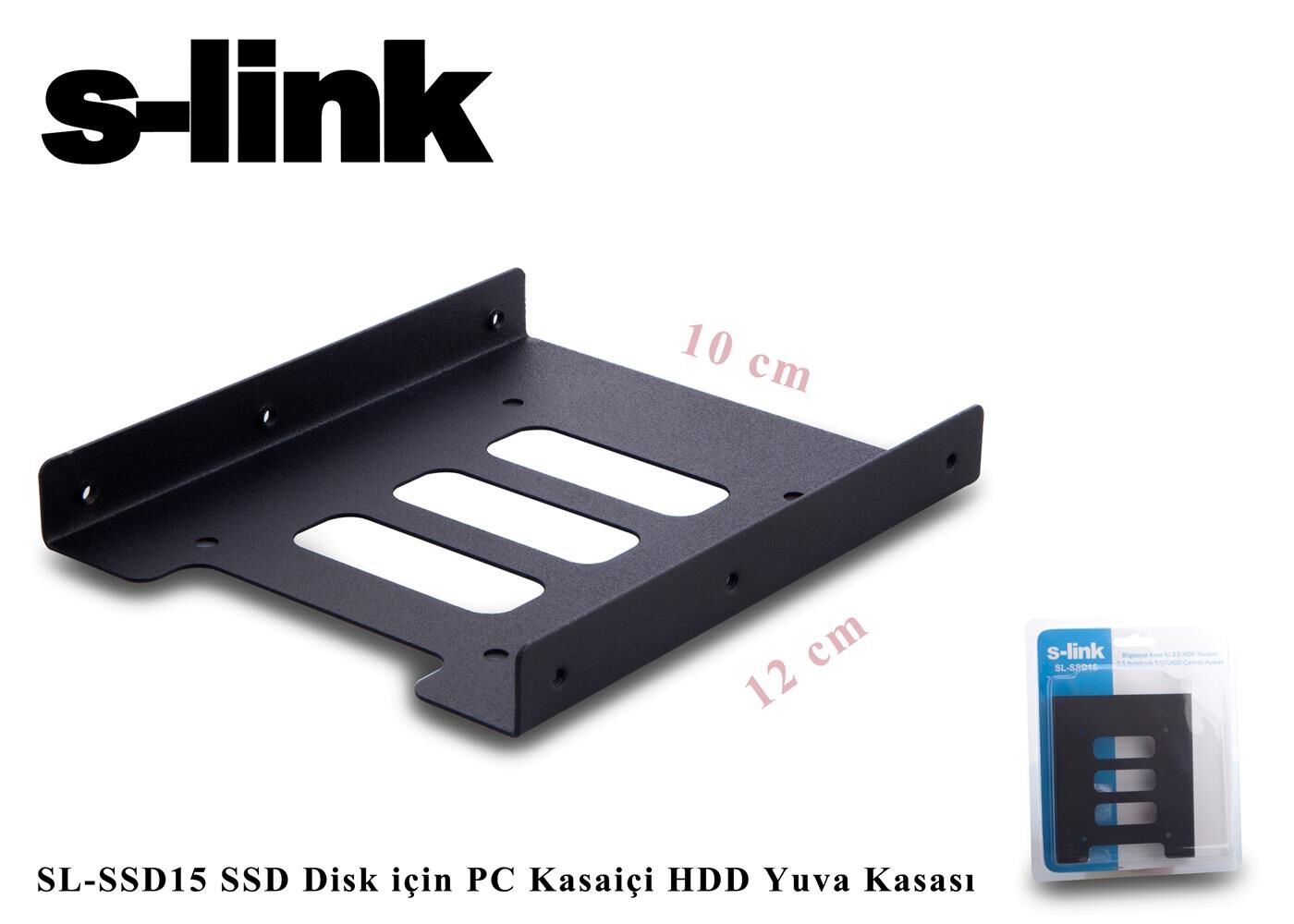 S-link SL-SSD15 Ssd Disk İçin Pc Kasa içi Hdd Yuva Kasası 2,5''-3,5''