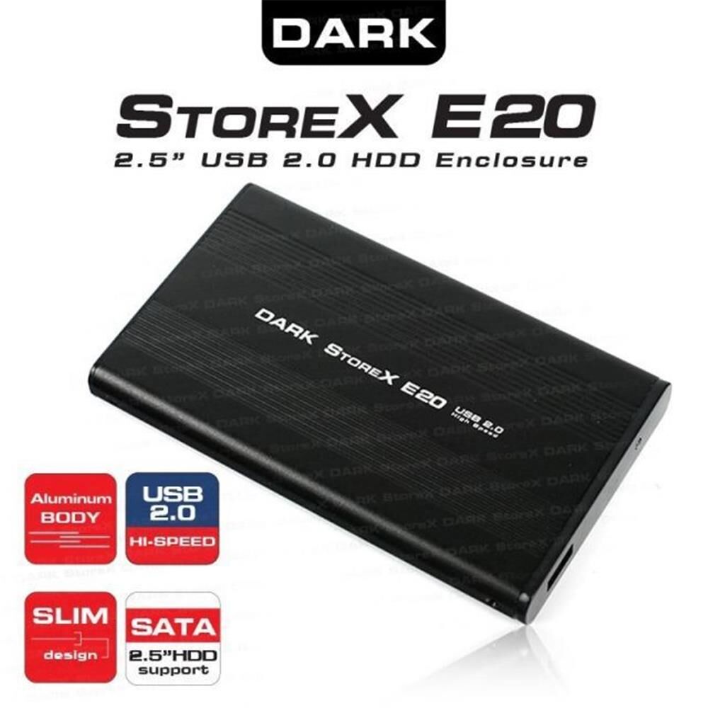 DARK DK-AC-DSE20 E20 2.5'' USB 2.0 SATA SİYAH