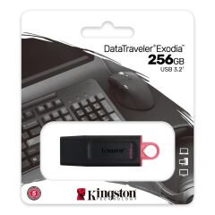 Kingston DTX/256GB 256GB USB3.2 Gen 1 DataTraveler Exodia (Black + Pink)Flash Bellek