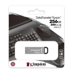 Kingston DTKN/256GB 256GB DataTraveler Kyson 200MB/s Metal USB 3.2 Gen 1 Flash Bellek