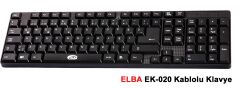 Elba EK-020 F Usb Siyah Türkçe Kablolu Standart Klavye